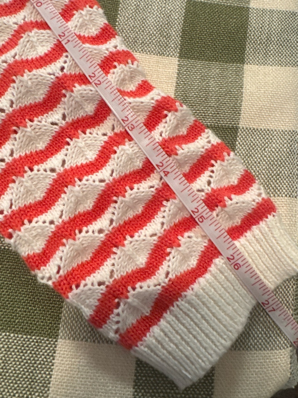 Willow & Wind Striped Tie-Front Knit Cardigan Sweater - Pink & White - Picture 10 of 11